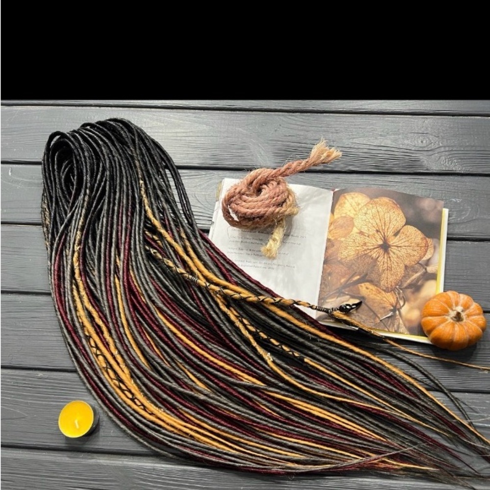 Multicolor Dreadlock Hair Extensions